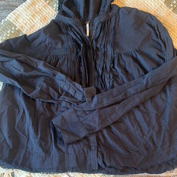 Free people hooded blouse - Picture 2 of 5